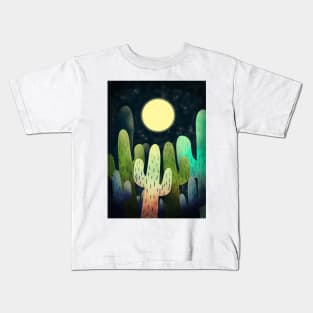 Night Time Cactus Kids T-Shirt